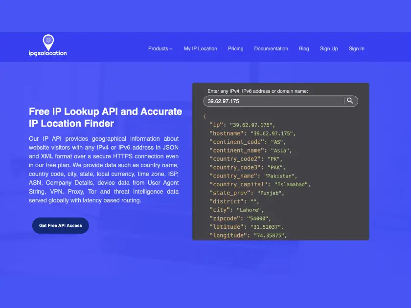 ipgeolocation.io product image
