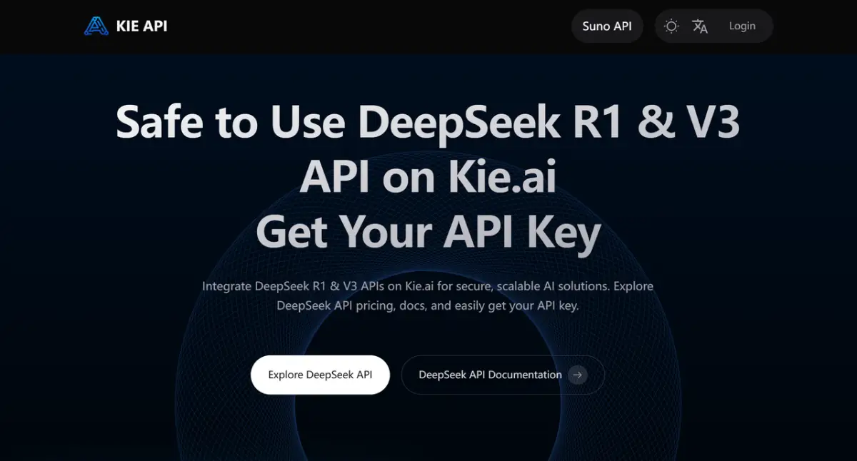 Kie.ai: Affordable & Secure DeepSeek R1 API product image