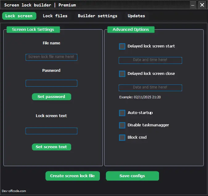 Screen lock builder for windows image number 21