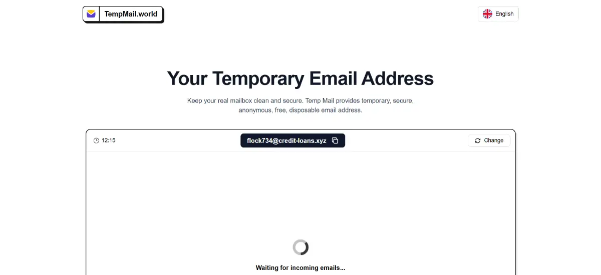 Tempmail.World image number 01
