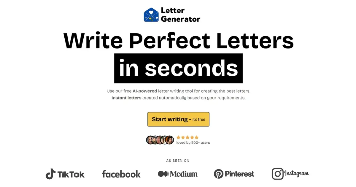 LetterGeneratorAI product image