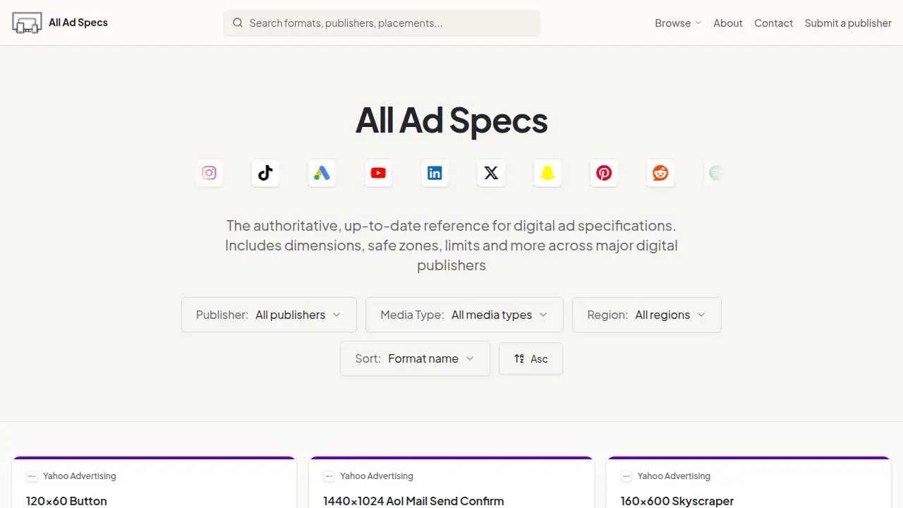 All Ad Specs product image