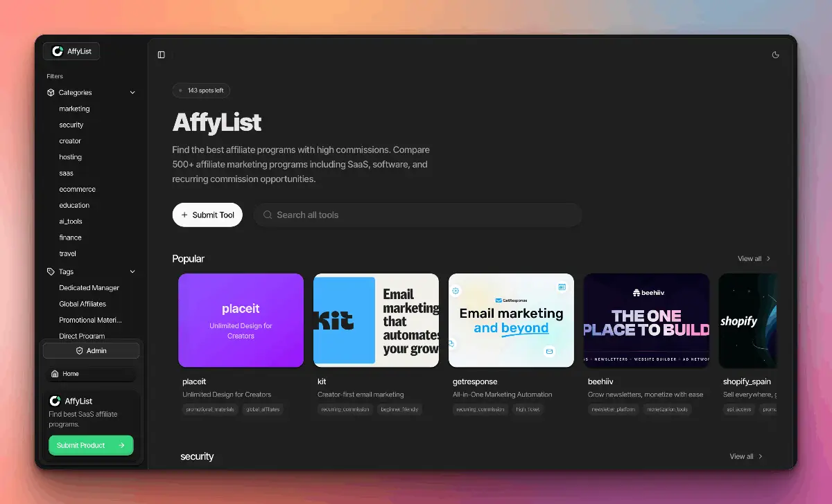 AffyList product image