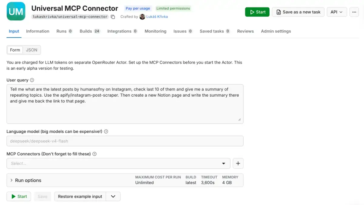 Apify MCP connector image number 11