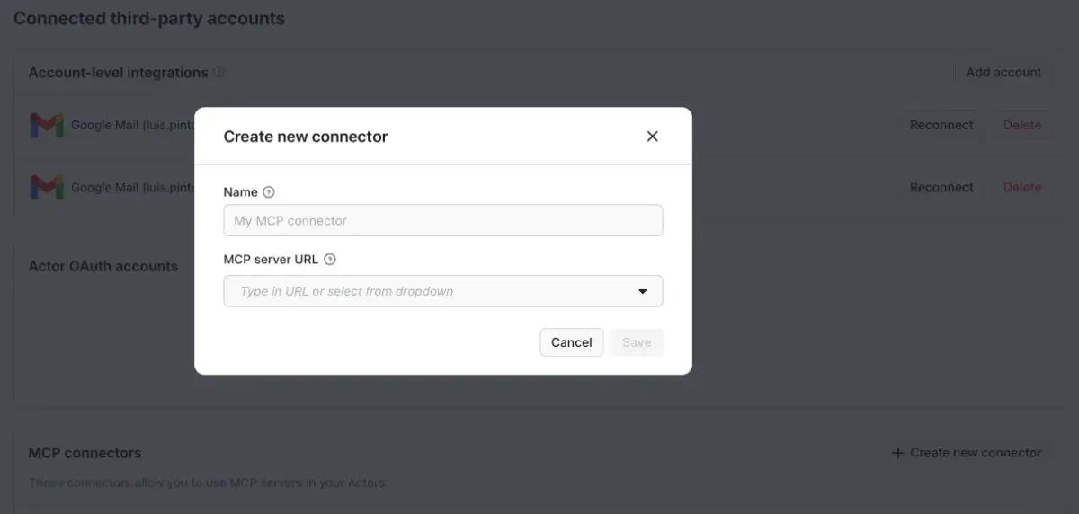 Apify MCP connector image number 21