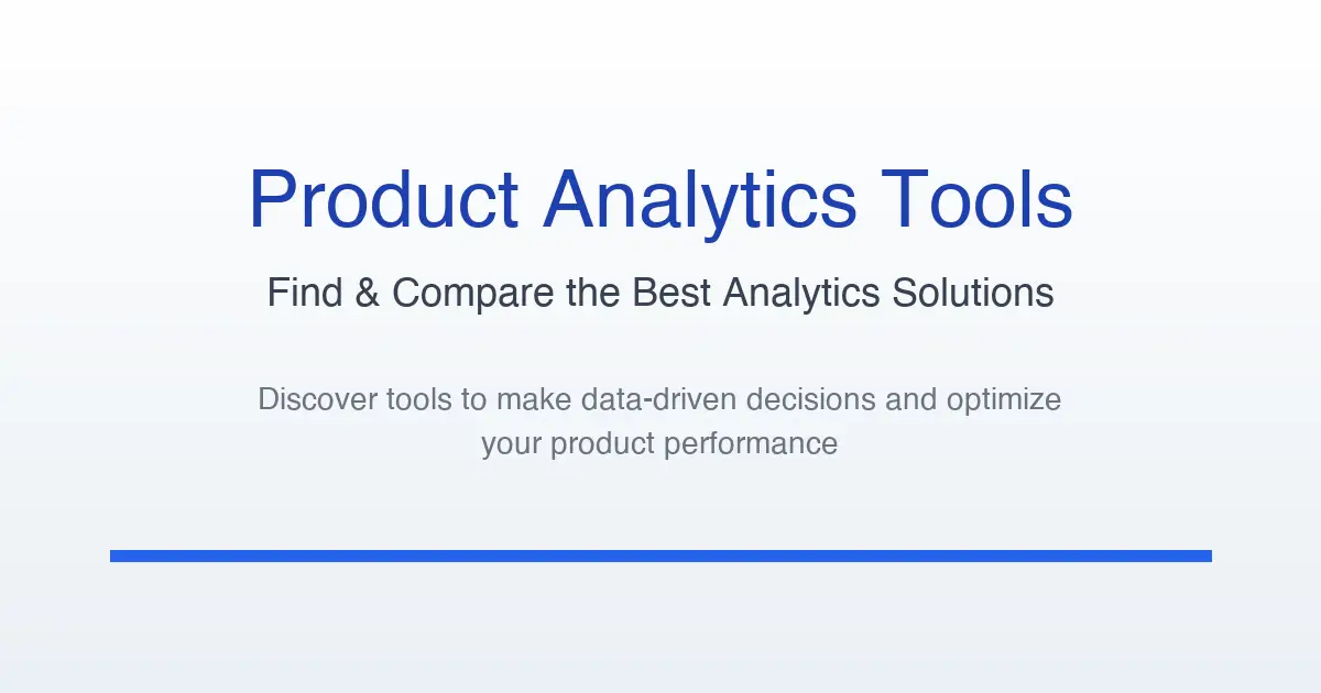 Product Analytics Tools image number 01