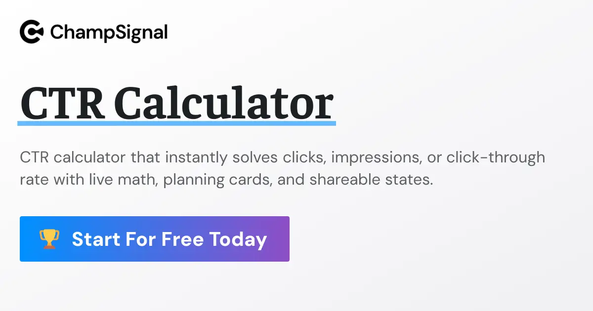 CTR Calculator product image