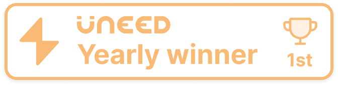 Reach a podium and earn a winner badge for your product page.