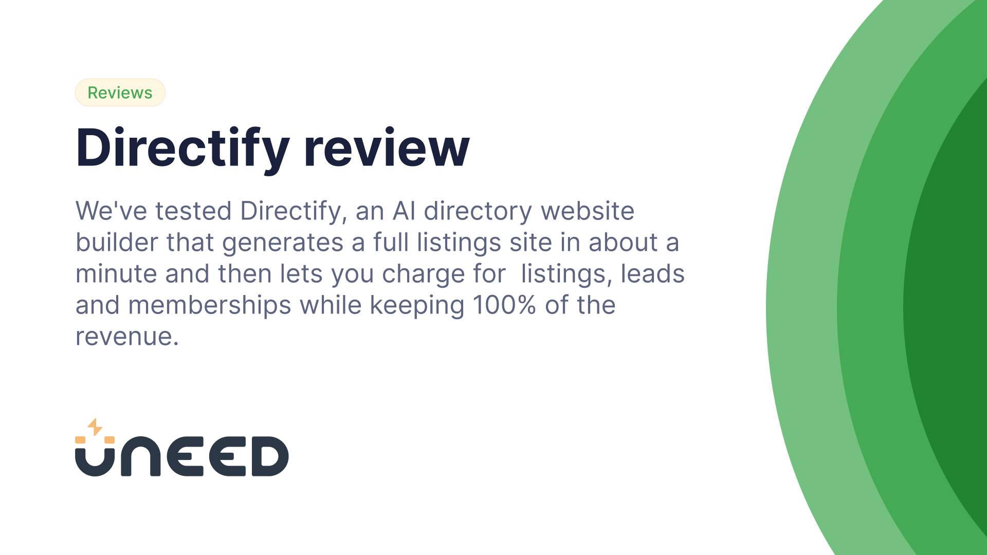 Directify Review - The Directory Website Builder, Tested Hands-On