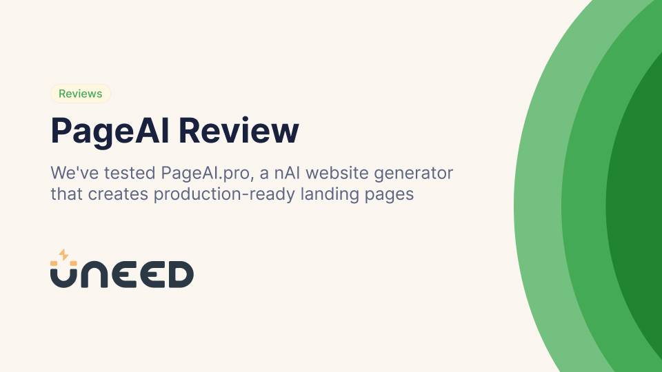 PageAI Review - AI Website Generator for Production